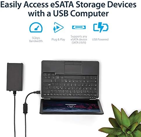 Startech.com 3 ft USB 3.0 למתאם ESATA - 6 GBP