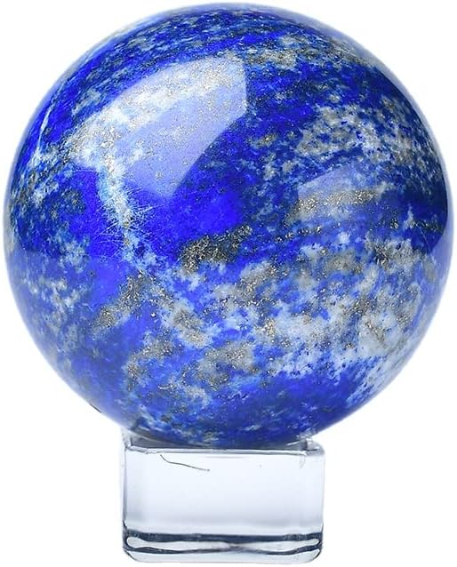 כחול לפיס לאזולי כדור פיריט בתוך חוכמה אבני קריסטל ריפוי כדור אבן חן עם מדיטציה של מדיטציה צ'אקרה עיצוב משרד אנרגיה