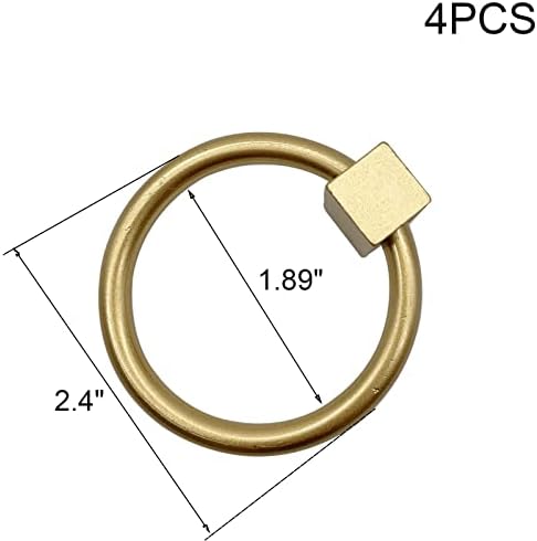 טבעת ארון Santousi מושכת ריהוט זהוב של ריהוט זהב יחיד משוך ידיות ארון חומרה מגירת חומרה מטפל טבעות