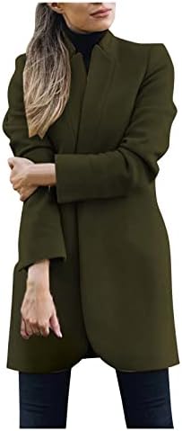 נשים מלאכותי צמר מעילי תעלת מעיל גבירותיי חם רך מעיל ארוך מעיל להאריך ימים יותר צמר מעיל נשים