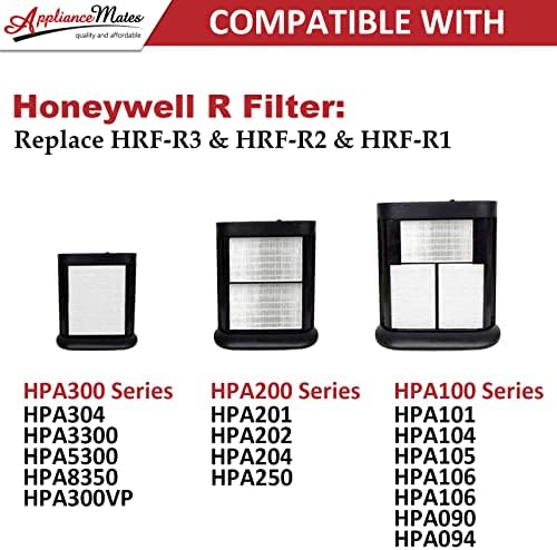 מסנן החלפת HPA300 HEPA R עבור Honeywell HPA 300 HPA200 מטהר אוויר, 3-חבילה