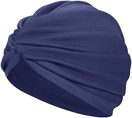טורבנות בדים לנשים קשורות מראש קפלים קפלים על שינה מעוותת טורבן ראש עטוף כובע רחצה אלסטי