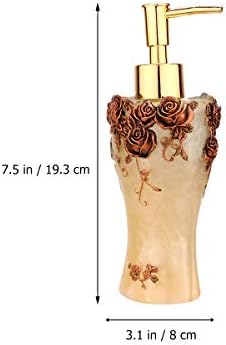 Doitool בסגנון אירופאי ברונזה ורד בקבוק ריק מתקן נייד נייד שמפו גוף שמפו שמפו משאבת מים בקבוקים