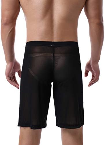 SEE MEN של EVANKIN דרך מכנסיים קצרים רשת מכנסיים קצרים רופפים תחתונים תחתונים מכסים גזעי בוקסר