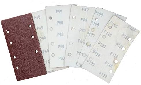 וו + לולאה 1/3 גיליון מלטש רפידות נייר חוליות מעורבב 200 חבילות