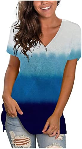 נשים שרוול קצר 2023 כותנה VNECK חולצה גרפית חולצה גרפית חולצה קיץ סתיו לסתיו נערות 4L 4L