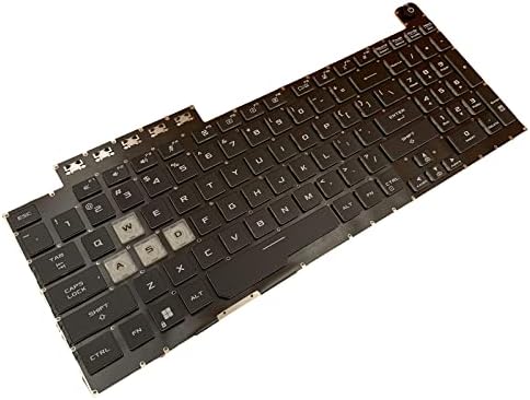 החלפת מחשב נייד פריסה אמריקאית מקלדת תאורה אחורית צבעונית לאסוס טוף גיימינג 8 פ15 פקס506 פק506 פק506