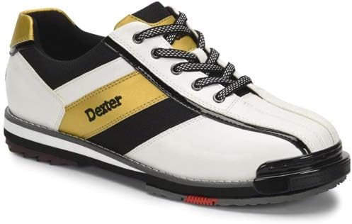 Dexter Mens SST 8 נעלי באולינג פרו- לבן/שחור/זהב