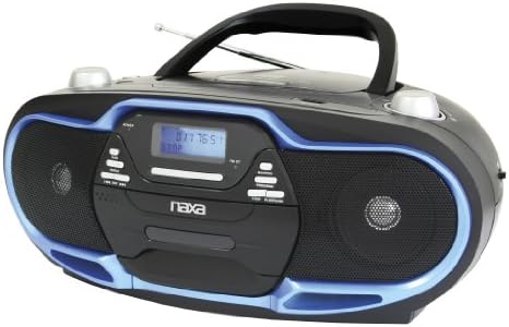 Naxa Electronics NPB-257 נגן MP3/CD נייד, רדיו סטריאו AM/FM ו- USB קלט