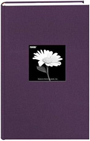 אלבום עטיפת מסגרת הבד 300 כיסים מחזיקים 4x6 תמונות, Wildberry Purple