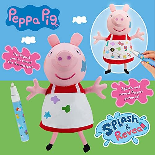 Peppa Pig Splash & חושף פפה, צעצוע רך לגיל הרך, משחק יצירתי, מתנה לילד בן 2-5