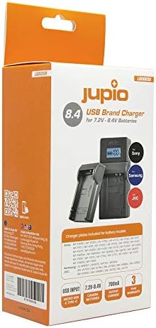 ערכת מטען USB של JUPIO לבחירה 7.2 עד 8.4V JVC, סמסונג וסוני סוללות