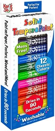 עטים צבעוני של אחיזת העיפרון קוויק סטיקס, עטים צבעוניים טמפרטריים מוצקים, ייבוש סופר מהיר TPG-602, 12