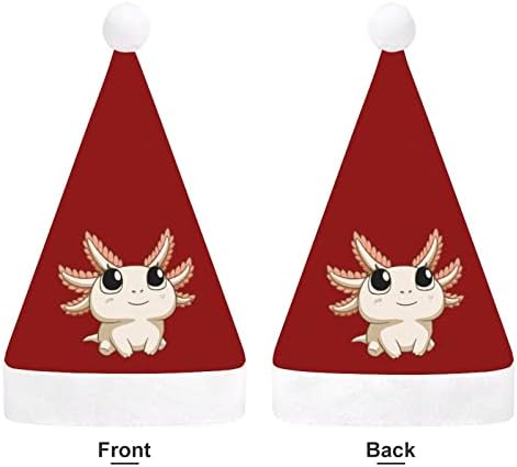חמוד אקסולוטל חג המולד כובע סנטה כובע עבור יוניסקס מבוגרים נוחות קלאסי חג המולד כובע עבור מסיבת חג המולד חג