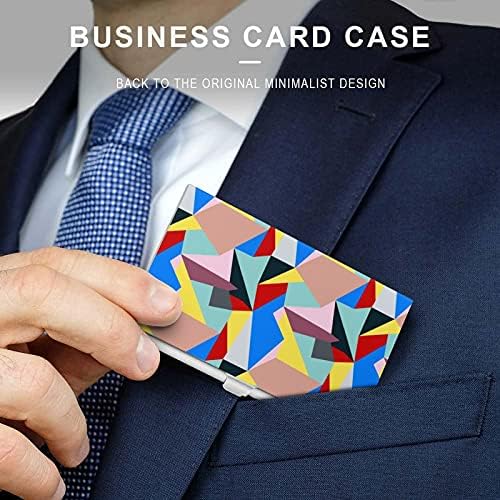 באוהאוס סגנון דפוס הדפסת כרטיס ביקור מקרה מתכת מחזיק כיס ארנק שם כרטיסי ארגונית חמוד