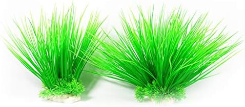 צלמיות דשא מלאכותי עץ צמח דשא קישוט אקווריום דגי טנק נוף, גודל: 22.0 איקס 16.0 ס מ