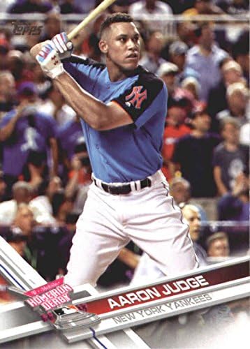 סדרת עדכון 2017 US1 Aaron Judge New York Yankees Baseball Home Run Derby Trookie Card