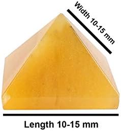 רייקי קריסטל מוצרים סיטרין פירמידת 10-15 ממ עבור ואסטו תיקון, רייקי ריפוי ומדיטציה, עושר, הגנה,