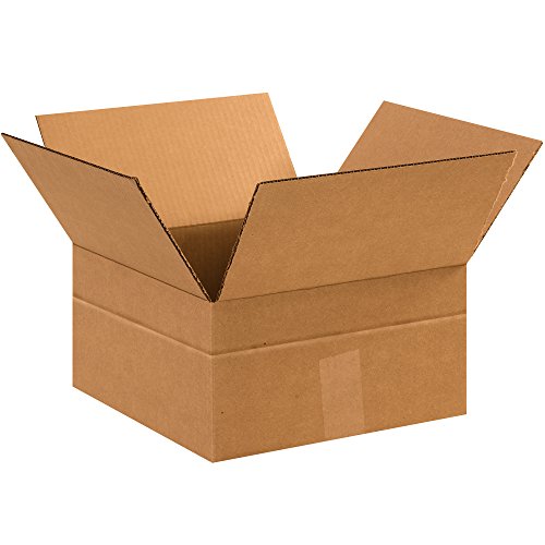קופסה ארה ב 25 מארז קופסאות קרטון גלי רב עומק, 12 אינץ' על 12 אינץ 'על 8 אינץ', קראפט, משלוח, אריזה והעברה