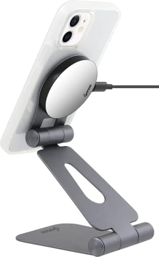 Sonix Magnetic מתכוונן טלפונים שולחן טלפונים עמדת הכן תואם ל- Apple Magsafe