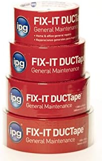IPG Fix-IT Ductape, קלטת תעלת תחזוקה כללית, 1.88 x 55 yd, כסף