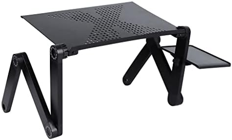 SDFGH מחשב נייד מתכוונן עמדת שולחן נייד אלומיניום נייד מחשב נייד שולחן כתיבה עם כרית עכבר