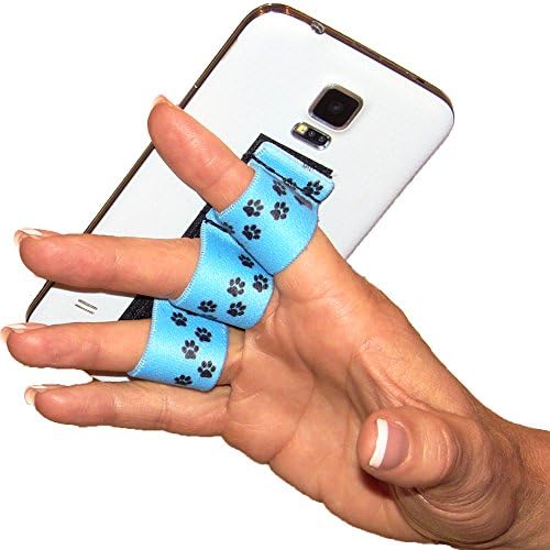 אחיזת טלפון 3 לולאות עצלניות - מתאימה ביותר - כפות כחולות