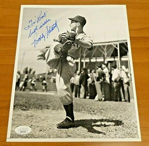 בובי שנץ חתום על בייסבול בייסבול 8x10 עם JSA COA - תמונות MLB עם חתימה