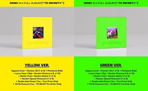 זוכה השיר מינו לאינפיניטי 3 אלבום מלא לאינפיניטי 2VER סט CD+64P P.Book+P.Card+מדבקה אטומה