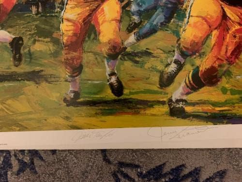 ג'רי קרמר/ג'ים טיילור שניהם חתומים ליטוגרף פקרס עם jsa - Artoggled NFL Art