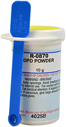 טיילור טכנולוגיות טיילור טק R-0870-I אבקת DPD לבריכת שחייה, 10 גרם, כפי שמוצג