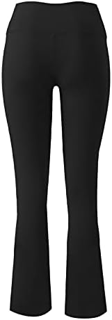 מכנסי יוגה לנשים יאנגיים מוצלחים במותניים גבוהות חותלות התלקחות בקרת בטן מכנסיים מכנסיים אימון