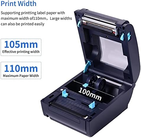 מיני מדפסת תרמית תווית מדפסת עבור 4 * 6 חינם חבילה תווית 160 מ מ / ש חיבור מדפסת תווית יצרנית מדבקת מקס.110