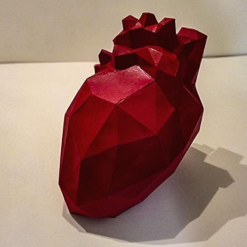 WLL-DP דוגמנות לב מגחונת נייר גיאומטרי מלאכת נייר DIY נייר פסל בעבודת יד אוריגמי פאזל אבזרי קישוט בית אבזרי