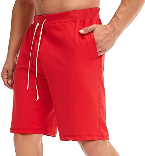 מכנסי חדר כושר לגברים עם כיסים משוררים מכנסיים קצרים בתוספת גודל קיץ חמישה מכנסיים מזדמנים במכנסיים בחוף