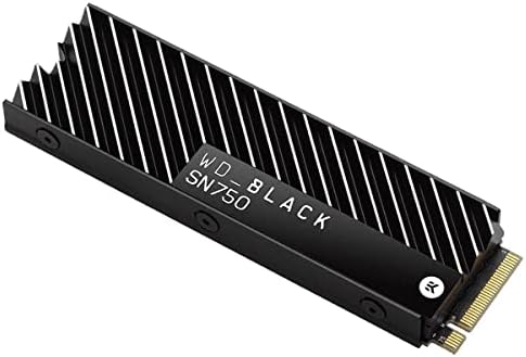 WD_BLACK SN750 500GB NVME M.2 משחק פנימי SSD עם קירור חימום