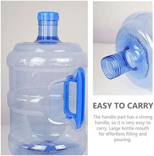 Inoomp 2 גלון כד מים מפלסטיק בקבוק מים ניידים מיכל כד מים ניידים עם ידית לנשיאה קלה, קיבולת גדולה לשימוש