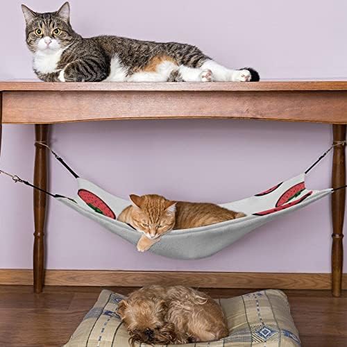 ערסל לחיות מחמד מיטת שינה חתול תות עם רצועות מתכווננות ווי מתכת 16.9 איקס 13