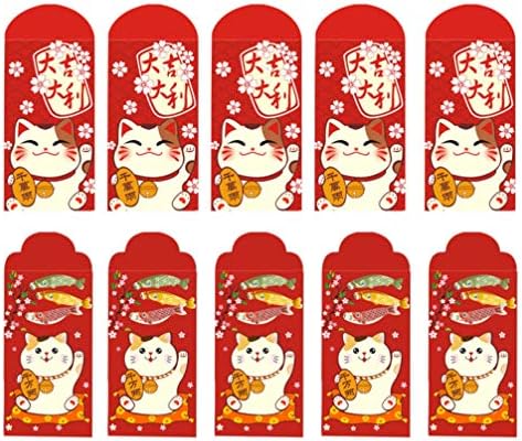 סיני אדום מנות 20 יחידות 2021 סיני חדש שנה אדום מעטפות מזל חתול כסף כיסים דקורטיבי הונגבאו מתנת כסף מעטפות חג