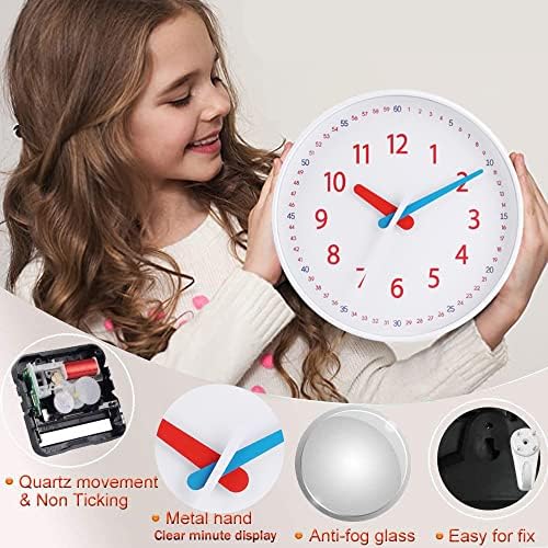 פילגטרו ילדים שעון קיר מספר זמן ללמד שעון שעון לילדים עיצוב פליי תפאורה קיר עיצוב שעון אנלוגי שעון למידה שעונים