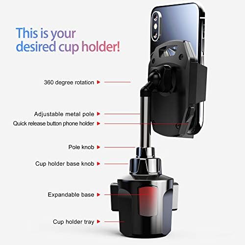 Case Case Case Humply Cup Holder Mount for Samsung Galaxy S21 S20 Ultra, S21+ S20+, S21 S20 5G,