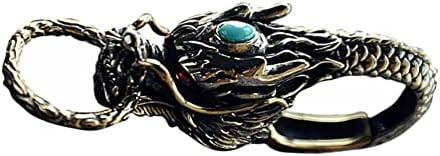 Bestoyard מחזיק מפתחות דרקון קסמים תכשיטים תליון גלגל המזלות הסיני פנג שואי