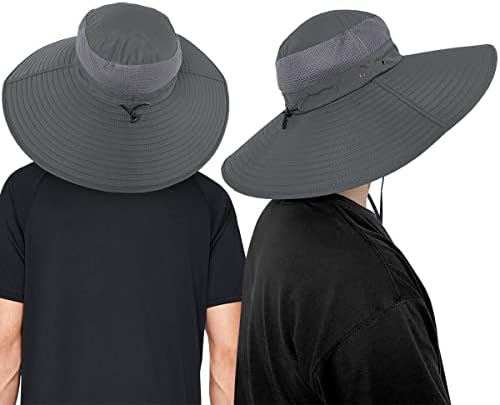 2 חבילות סופר רחבות סופר upf50 הגנה מפני השמש כובע נושם לדיג, טיולים רגליים, גינון