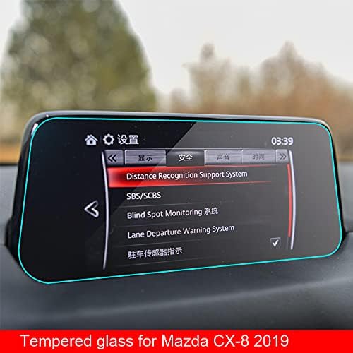 עבור מאזדה 8 8 2019 2020, מזג זכוכית מסך מגן סרט רכב ניווט מדבקת אביזרי רכב