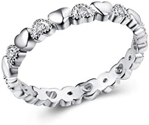 הריון טבעת אצבע סליל טבעת מדהים אהבת יהלומי טבעת עגול יצירתי וידוי גבירותיי תכשיטי טבעות
