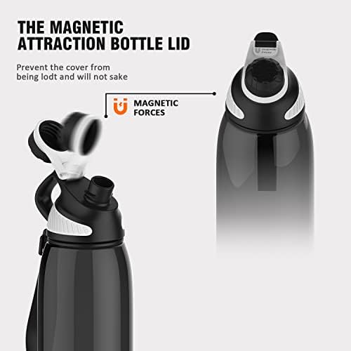Healter 40oz אטום דליפות בקבוק שתייה חינם עם מכסה זרבוביות, בקבוק מים ספורט של 1000 מל טריטן