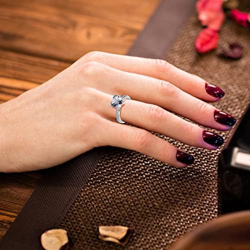2023 נשים של אהבת לב זירקוניה יהלומי טבעת אירוסין חתונה טבעת גודל 9 טבעות לנשים