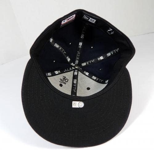 2021 דטרויט טייגרס הרולד קסטרו 30 משחק משומש כובע חיל הים 7.125 DP36647 - משחק כובעי MLB