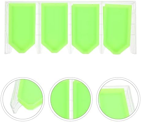 קבילוק מדפי כלי צלב מתלה פלסטיק עם מיכל קיבולת מבוגרים מיון ערכות לילדים אביזרי ריינסטון תמונה ירוק