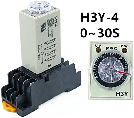 VELORE H3Y-4 0-30S POWER ONITY DELAY TIMER TIMER DPDT 14PINS H3Y-4 DC12V DC24V AC110V AC220V